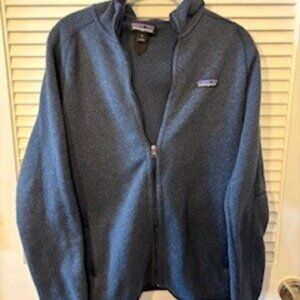 Patagonia Women's Better Sweater® full zip Fleece Hoody- Size M- Navy Blue